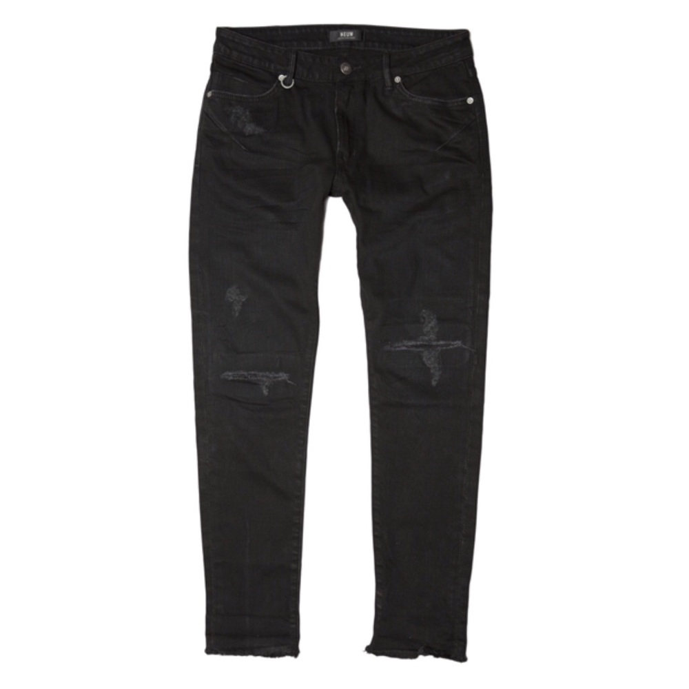 Neuw Sister Ray Slim Slouch Boyfriend Jeans Black Size 8